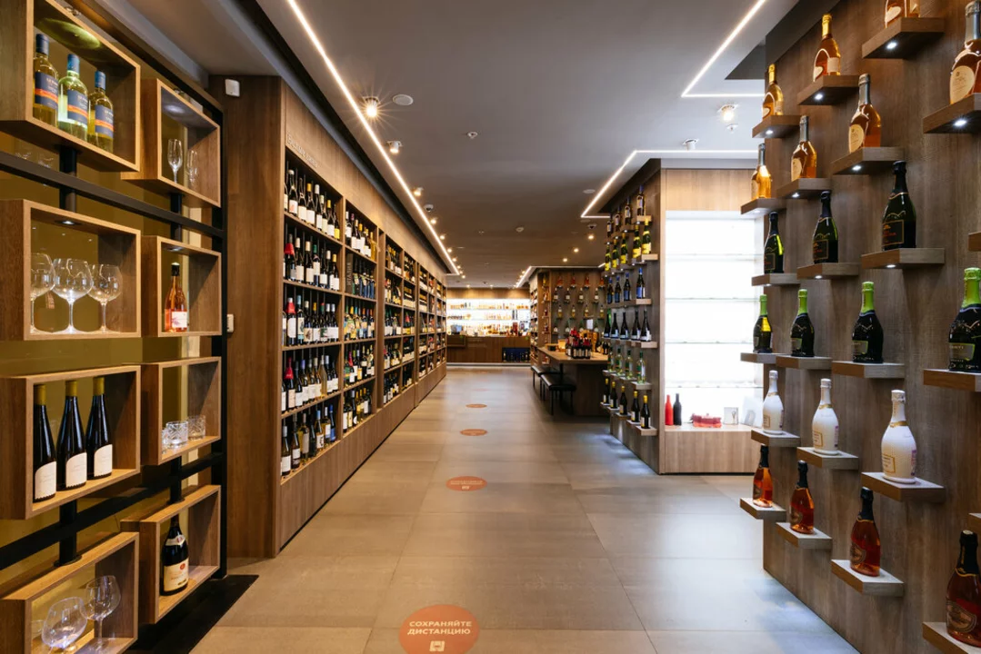 Luxury liquor store design